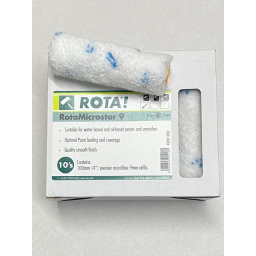 Rota Microstar 9 4" 100mm Roller Refill 10 pack